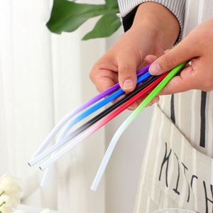 Accessoires de bar, pailles en acier inoxydable réutilisables, droites et courbées, écologiques, 21,5 cm, multicolores, logo personnalisé - Product Image 3