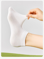 Chaussettes de cheville en coton sans couture, déodorantes, absorbantes, blanches, anti-boulochage, printemps-été, invisibles pour femme