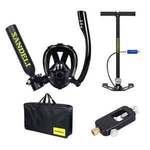 Mini-bouteille de plongée <span class=keywords><strong>portable</strong></span> de 0,5 L, <span class=keywords><strong>appareil</strong></span> <span class=keywords><strong>respiratoire</strong></span> sous-marin avec équipement de plongée et masque - Product Image 2