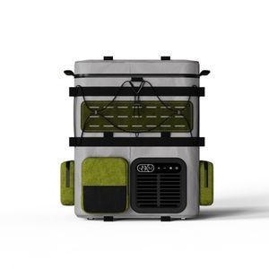 Bolsa de <span class=keywords><strong>nevera</strong></span> alimentada por batería 12/24V DC 110/240V AC compartimentos aislados bolsa térmica <span class=keywords><strong>nevera</strong></span> portátil mochilas para viajes - Product Image 1