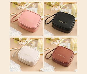 Venta Directa de Fábrica, Nueva Bolsa de Almacenamiento para Lápiz Labial de Color Sólido, Bolsa de Maquillaje Impermeable de PU con Logotipo Personalizado - Product Image 5