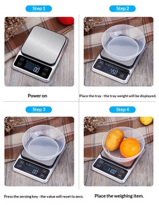 Báscula de Cocina de Alta Precisión para Alimentos, Mini Plataforma de 10 kg, Báscula de Gramos con Precisión de 0.1 g, Báscula de Cocina de Acero Inoxidable con Protección Contra Sobrecargas - Product Image 6