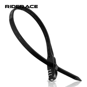 Riderace 3-chữ số mật khẩu Tie khóa đa năng xe đạp điện Scooter xe máy xách tay chống trộm xe đạp Mũ bảo hiểm khóa Màu đen