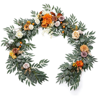 Arche florale artificielle sur mesure pour le Nouvel An et les centres de table de mariage, idéale pour les tables de restaurant et les réceptions de mariage romantiques