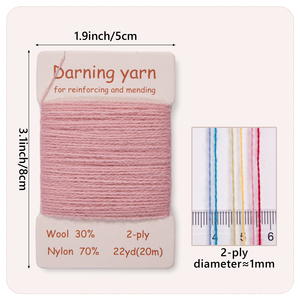 Kit de fil <span class=keywords><strong>à</strong></span> coudre en <span class=keywords><strong>laine</strong></span> pour réparation, 6 couleurs, 960m, fil multicolore pour réparer les vêtements et les chaussettes - Product Image 5