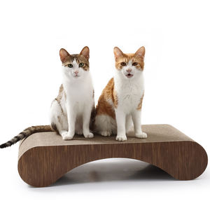 Letto da salotto in cartone con graffio per gatti, tiragraffi per gatti, cuscinetti in legno resistenti per evitare danni ai mobili - Product Image 5