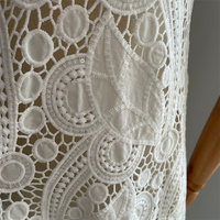 Tissu de robe de mariée en dentelle de paillettes de broderie en gros d'usine