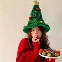 Chapeau de décoration de Noël, fête de vacances, costume d'adulte, couvre-chef, accessoire photo, chapeau de Noël