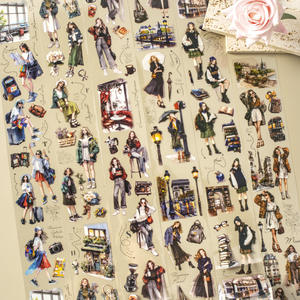 1 rollo Luna's <span class=keywords><strong>Paris</strong></span> Journey Series Tema de viaje Paisaje Collage Cinta de PET original - Product Image 1