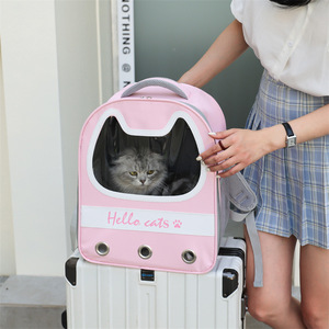 Sac à dos de transport pour chat en PVC transparent argenté, sac de transport pour animaux de compagnie pour chats et chiens - Product Image 2