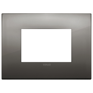 Vimar Wall <b>Switch</b> Plate 12.75 In X 9.5 In Black Chrome Finish - Product Image 1