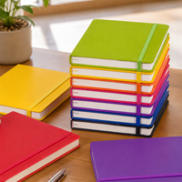 Carnet de notes professionnel en gros, multicolore, épais, avec sangle, fabricant de carnets de réunion et de bureau
