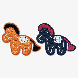 Parches Bordados Termoadhesivos Cosidos a Mano con Diseño de Caballos Pequeños y Animales de Dibujos Animados para Ropa - Product Image 2