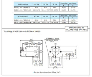 ปั๊มแบบใบพัดคู่ PV2R23 S-pv2r23 Pv2r23-65-116-f-reaa-41 26.6-136 ซม./รอบ ปั๊มไฮดรอลิกสำหรับเครื่องจักรพลาสติกแบบใบพัดน้ำมัน เสียงรบกวนต่ำ - Product Image 2