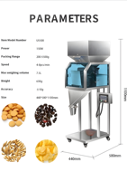 10-2500g automatique Table Grain thé farine café poudre équipement de distribution Grain pesage Machine de remplissage fabricant épice