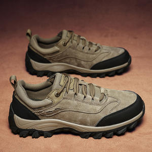 Zapatos de Senderismo Deportivos Transpirables y Resistentes al Desgaste de Piel de Vaca, Zapatos de Montañismo Ligeros para Hombre en Oferta - Product Image 2