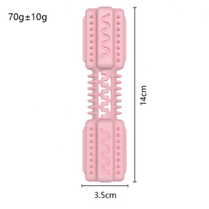 Jouets à mâcher pour chiots et chiens de petite taille, en forme d'haltère, en caoutchouc TPR de qualité alimentaire, pour chiens de petite taille - Product Image 5