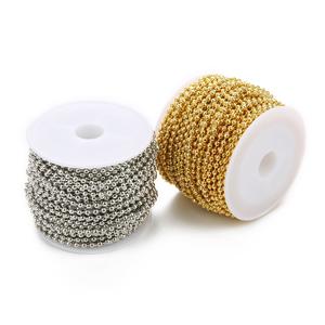 Hoge Kwaliteit Roestvrij Staal 304 Metalen Kralenkettingen Sleutelhanger Klassieke Stijl Kogelkraal Met Kleine Connectoren Sluitingen - Product Image 4