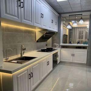 Ensemble d'îlot de cuisine moderne, armoire de rangement personnalisée, garde-manger complet, design de meubles, armoires de luxe pour la vente à domicile - Product Image 3