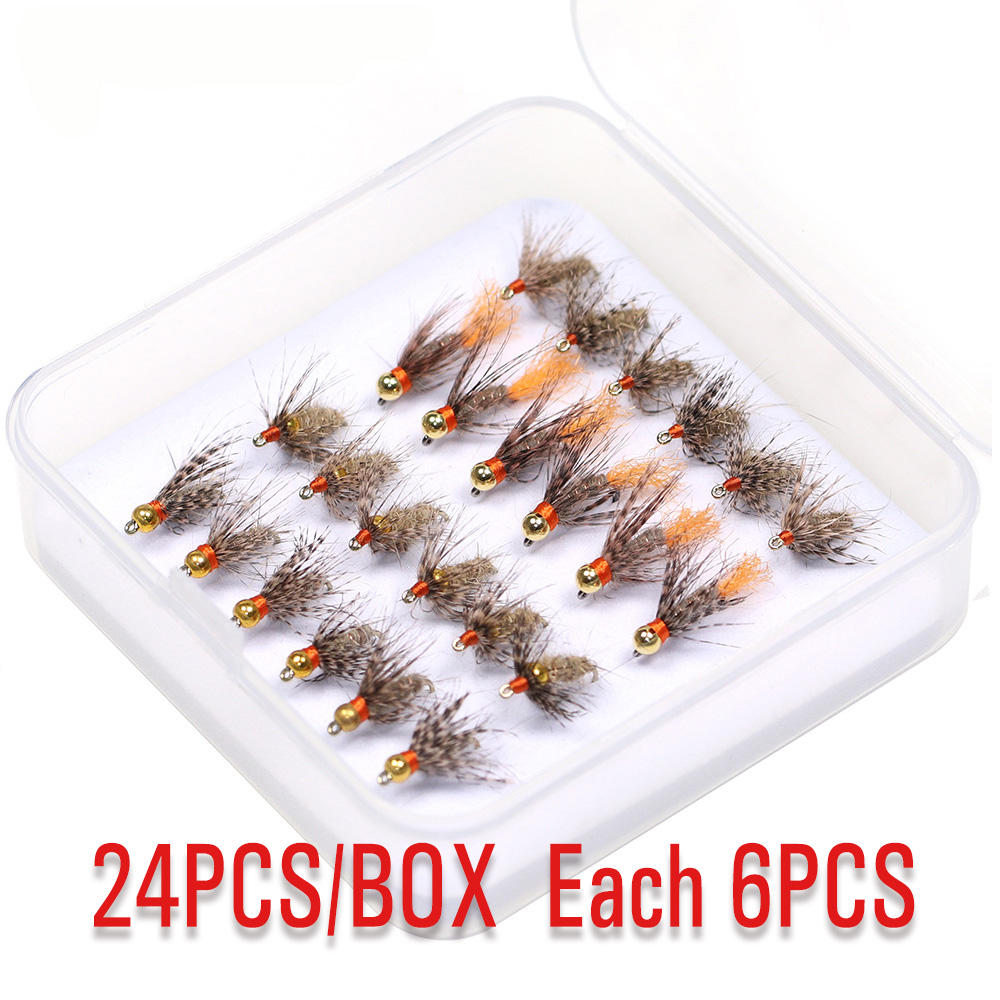 24 mouches avec boîte