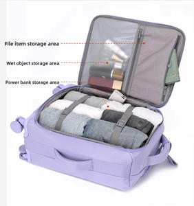 Nouvelle <span class=keywords><strong>valise</strong></span> à roulettes en nylon imperméable de 20/24 pouces avec poignée télescopique, antivol, ultra-légère, <span class=keywords><strong>valise</strong></span> cabine - Product Image 2
