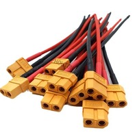Kabel Harness Skuter 2-Pin Inti Tembaga, Kabel Daya XT60, Kabel Terminal untuk Skuter