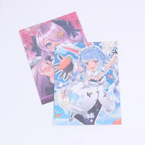 Diskon Besar Hadiah Promosi Poster Anime Holografik Kawaii Kartu Pos Cetak Kustom