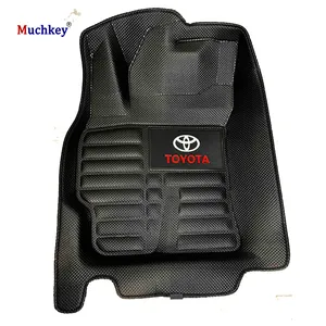 Muchkey Logo personalizzato diamante bava speciale per tutte le stagioni 3D EVA tappeto tappetino per auto per Toyota Corolla Camry Prado Highlander RAV4 Lexus