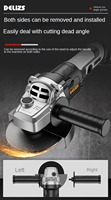 Vente chaude meuleuse d'angle au Lithium sans balai meuleuse d'angle électrique haute puissance meuleuse d'angle à batterie Portable sans fil