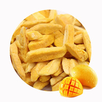 Tranches de mangue lyophilisées, collation croustillante aux fruits tropicaux, marque privée OEM, emballage en vrac pour l'exportation