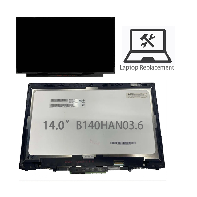 FRU 00NY445 for Thinkpad X1 YOGA 2017 Replacement Screen 14'' B140HAN03.6 IPS Laptop LCD Screen 1920*1080 LCD Monitors