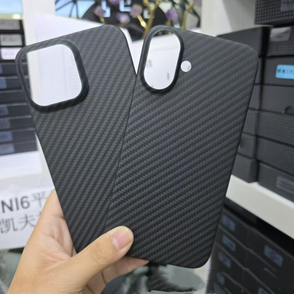 Luxury Aramid Fiber Mobile Phone case for IPhone16 Pro Max Case Heat-Resistant Design Slim Military-Grade Cover