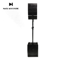 Sistema de Sonido PA de Caja Acústica para Casa con Subwoofer de 12 Pulgadas y Line Array de 4 Pulgadas, Amplificador 2.1 de 400W SRC-800A