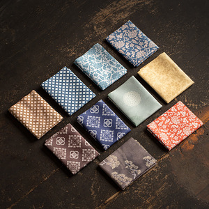 Serviette de thé carrée de style chinois, écologique, en tissu pour le soin de la théière et le nettoyage de la table, origine Dehua, lavage à la main - Product Image 1