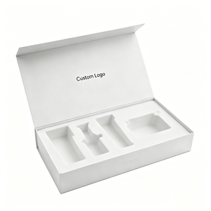 OEM Wholesale Recycled Art Paper Rigid <b>Magnetic</b> Cosmetics <b>Box</b> with Varnishing & Foam Insert Custom Logo Cardboard Gift Packaging - Product Image 1