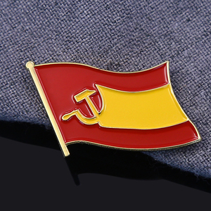 Épinglette personnalisée en émail, double croix d'amitié, <span class=keywords><strong>badge</strong></span> en métal émaillé souple ou dur, aimanté, épinglette de revers personnalisée avec drapeau national pour la Fête Nationale - Product Image 4
