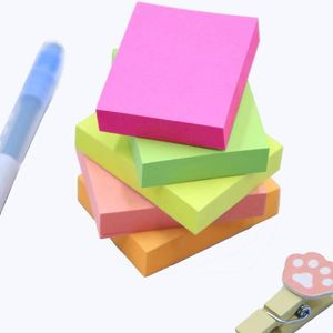 ขายส่ง สมุดโน้ตแบบมีกาวในตัว คุณภาพสูง ขายดี 100 แผ่น หลายสี แบบกำหนดเองได้ - Product Image 1