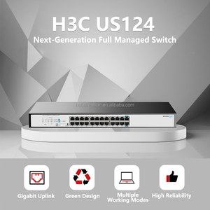 พอร์ตกิกะบิตอีเธอร์เน็ตสวิตช์-โพ US124 H3C RJ45 VLAN อุตสาหกรรม6kV ป้องกันไฟกระชาก48Gbps <span class=keywords><strong>QoS</strong></span> สำหรับ smb/ โรงแรม - Product Image 1
