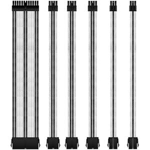 كم التمديد الطاقة كابل إمداد الطاقة كيت 18AWG ATX 24Pin + EPS 8 دبوس + PCI-E8-Pin + 6Pin بكيي ل PSU - Product Image 1