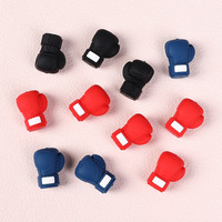 Perles en silicone 3D en forme de gants de boxe, de qualité alimentaire, pour la création de bracelets et porte-clés DIY, vente en gros transfrontalière