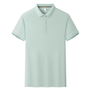 Camiseta Polo de Color Sólido, Fibra de Poliéster, Manga Corta, con Cuello, para Uso Diario, Uniformes de Trabajo, Logotipo Bordado Personalizable - Product Image 4