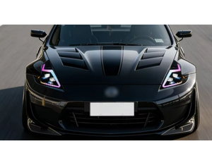 日産370Z Z34ロードスター用オートyスタイリッシュカラード2008-2021 <span class=keywords><strong>LED</strong></span>ヘッドランプ RGB 2020 370Zヘッドライト カーアクセサリー - Product Image 5
