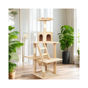 Tour d'escalade et griffoir pour chat en gros, 4 niveaux, luxe, confortable, faible MOQ - Product Image 1