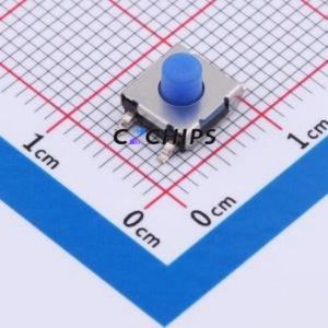 TS-1158B-E-D-BL Tactile Switch SMD-4P,6.2x6.2mm Switch Single Pole Single Throw Round Button 4N Vertical Mount - Product Image 1
