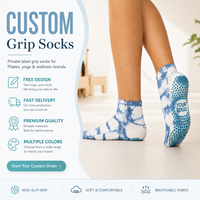 Chaussettes antidérapantes pour femmes de haute qualité, chaussettes en coton respirantes et à séchage rapide pour le Pilates, le yoga et la remise en forme