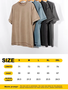 T-shirt ancien pour hommes Anti Car Craft Cotton Heavyweight Hip Hop Style personnalisé High Street Digital Printing - Product Image 6