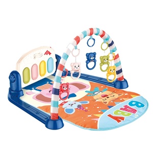 Konig enfants Kick Piano Juguetes Para nios Kick N Play Piano Gym avec 5 jouets suspendus tapis de jeu doux naturel - Product Image 1