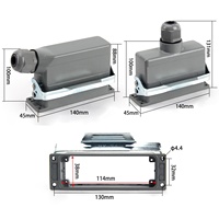 Connecteur de voiture BYLJQ HE-018/HE-024 IP65 étanche, robuste, résistant à la chaleur, 16A 500V, pour applications PCB