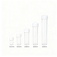 Tube en plastique transparent résistant, conteneur d'emballage cylindrique transparent avec bouchon à vis, personnalisable, qualité alimentaire, impression UV/sérigraphie sur mesure