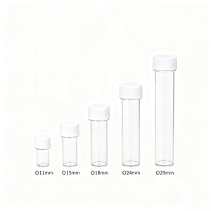 Dayanıklı Şeffaf Silindir Plastik Tüp Şeffaf Ambalaj Silindir Kapak Vidalı Kapak Özelleştirilebilir Gıda Sınıfı - Product Image 5